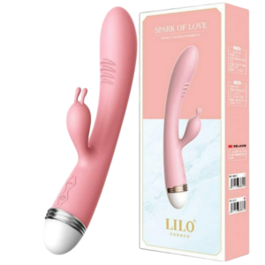 G-Spot Rabbit Double Vibrator Pink, Waterproof, USB Charging