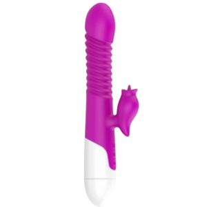 Lisa Thrusting Double Power Stretch Rabbit Vibrator