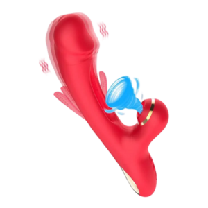 Jack Girl Rotating Sexy Red Pink G-Spot Extra Large Rabbit Vibrator